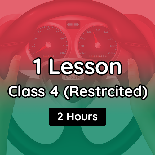 Book Class 4 Restricted Victoria Driving Lesson (2h)